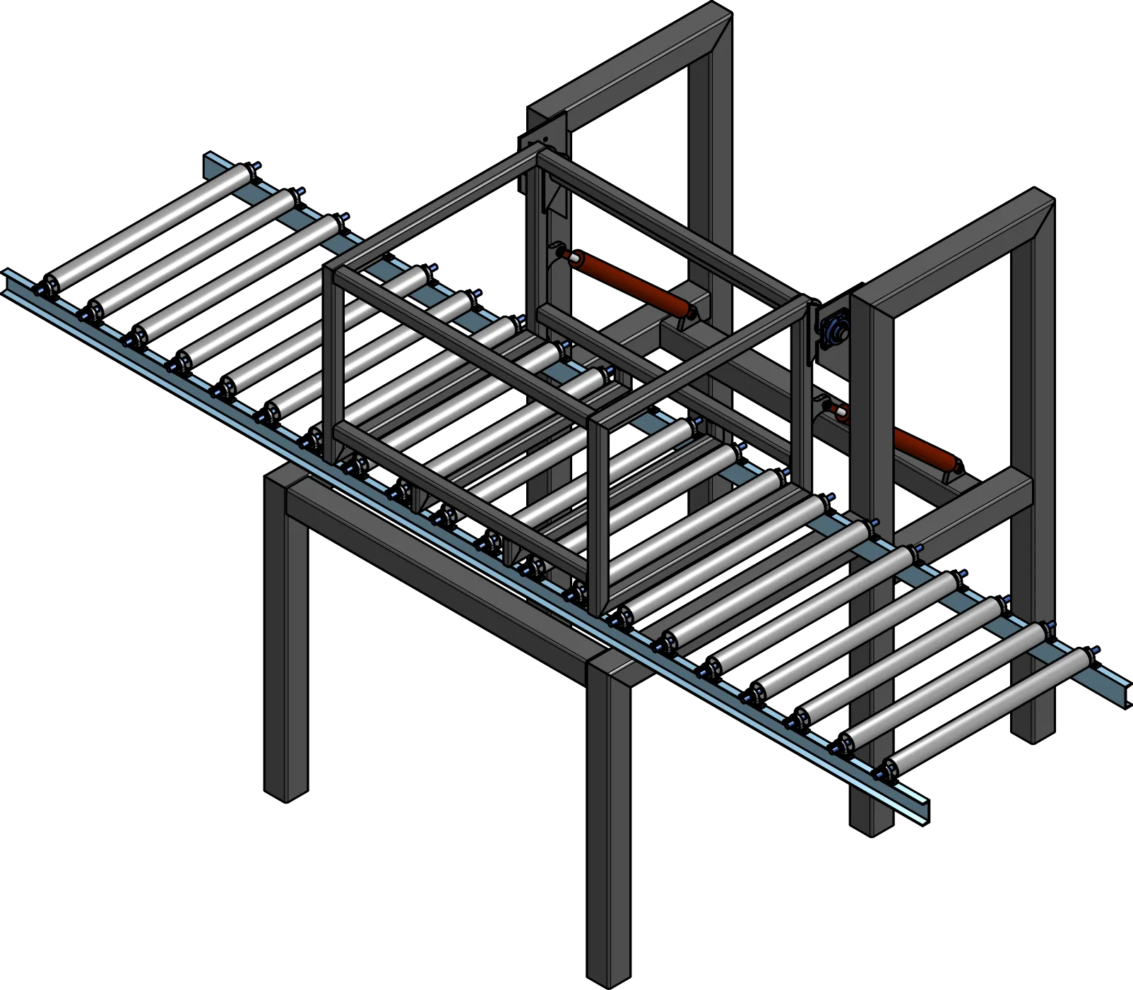 Onion processing line bin tipper